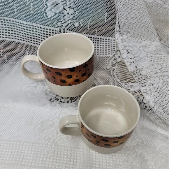 Majesticware by Sakura Stoneware Tribe 1997 Cups Two (2) - Picture 4 of 10